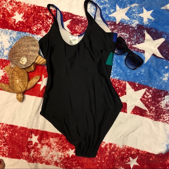 Enkay One Piece Swimsuit Color Blocked - Picture 4 of 7